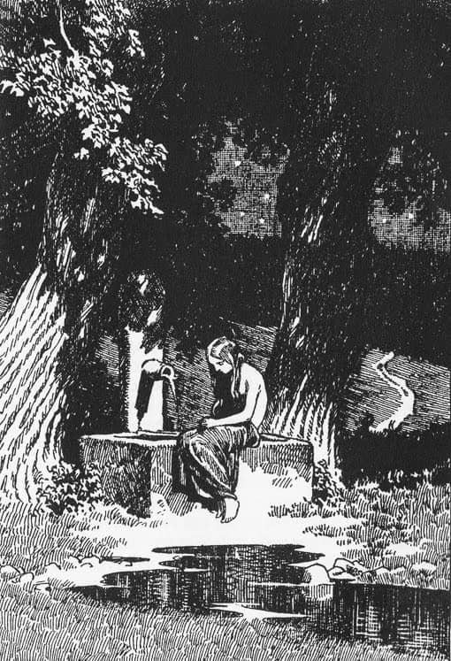 Cô gái chăn ngỗng bên suối Truyện cổ tích