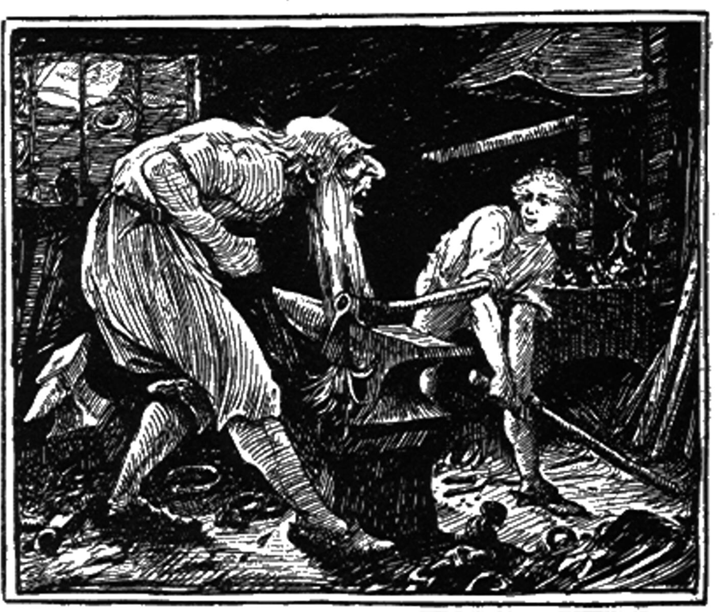 wikipedia Satu pojasta joka tahtoi oppia pelkäämään (Andrew Lang 1889 3)