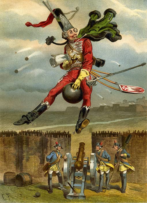 Münchhausen Kanonenkugel