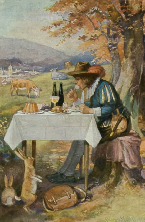 Petite-table-sois-mise, l'Âne-à-l'or et Gourdin-sors-du-sac Conte merveilleux