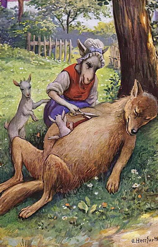 Волк и семеро козлят Сказка