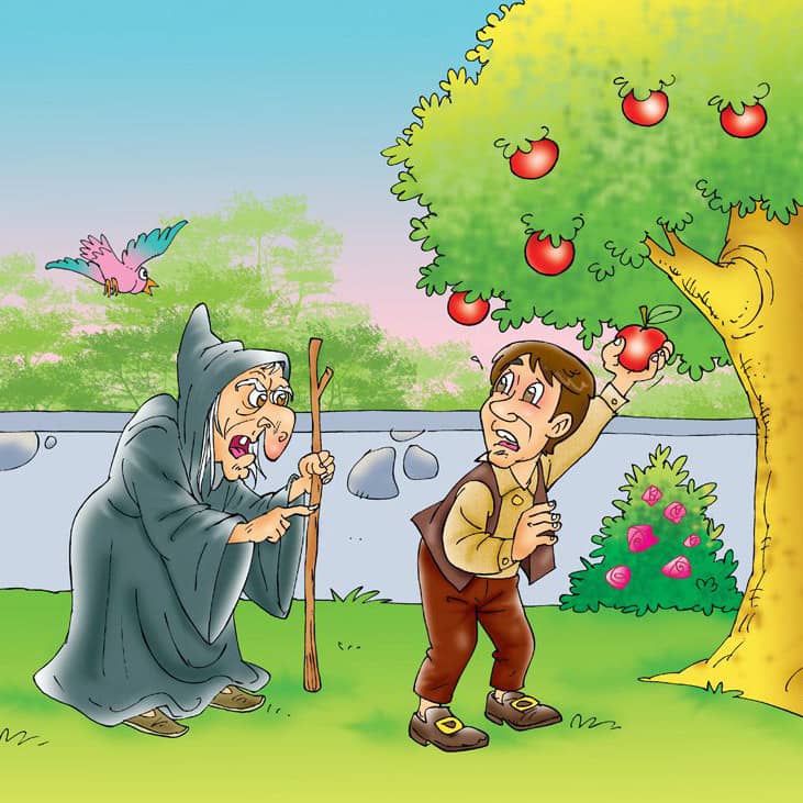 Zauberin im Garten Rapunzel