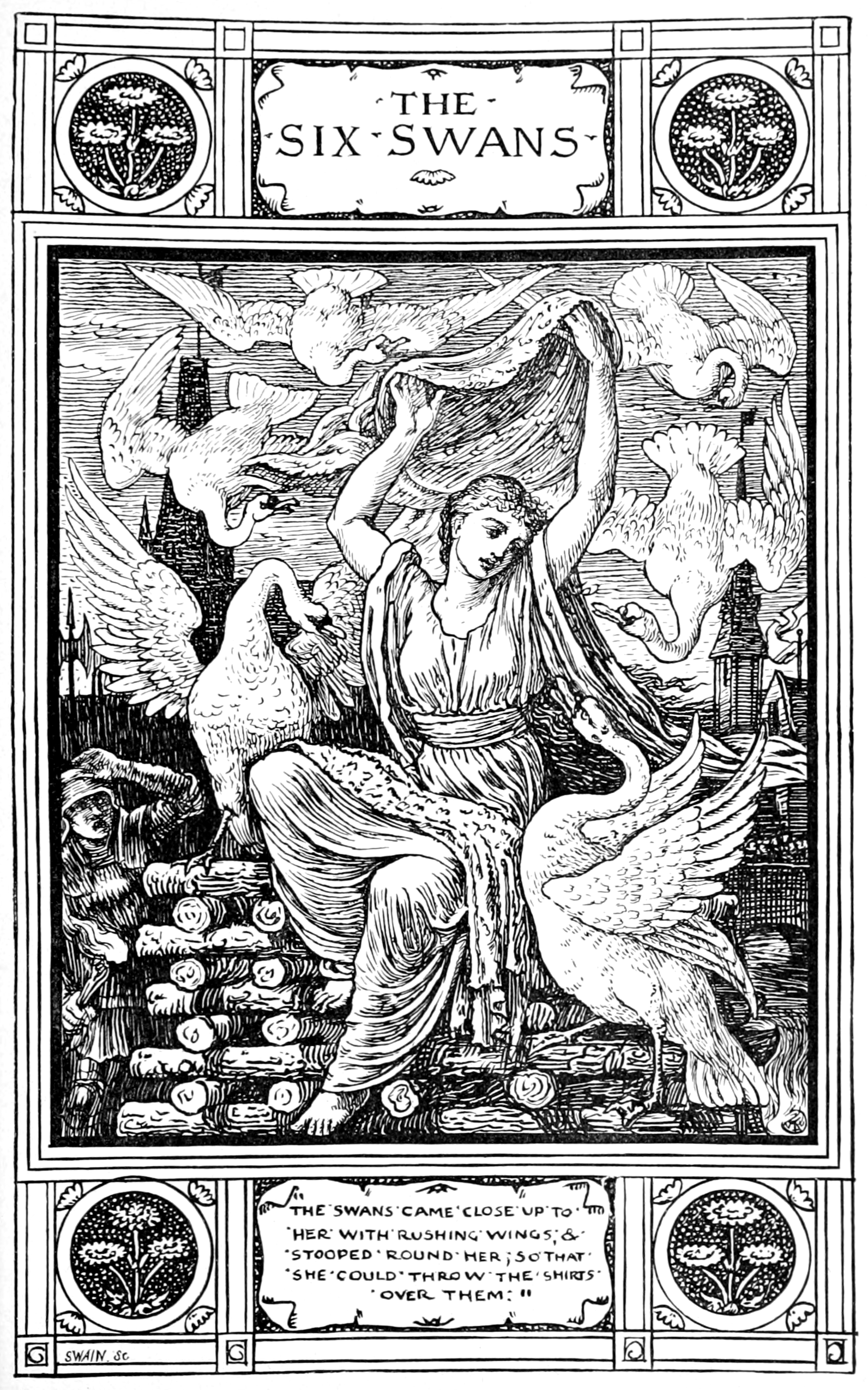 Шестте лебеда Приказка